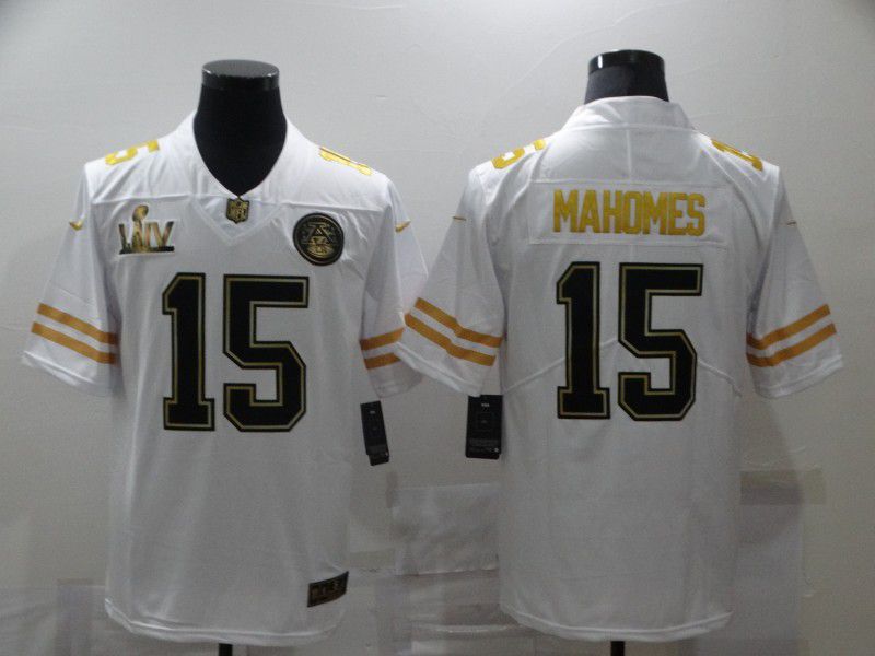 Men Kansas City Chiefs #15 Mahomes White champion gold lettering 2020 NFL Nike Jerseys->indianapolis colts->NFL Jersey